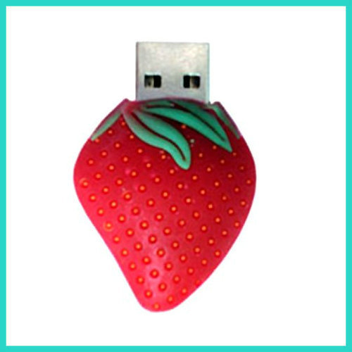 U盘-供应食品U盘草莓西瓜可设计新款广告礼品