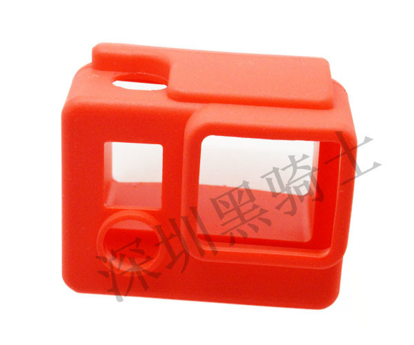 GP98 GoPro配件 Hero3+硅胶套 保护套 黑蓝绿