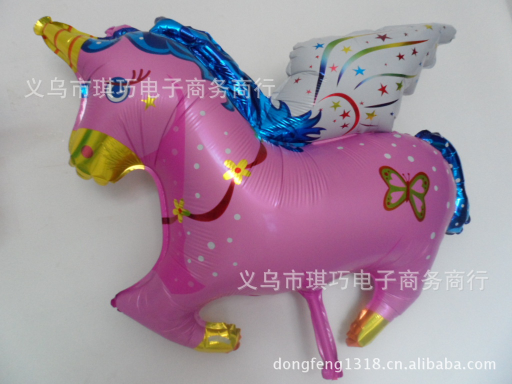 批发采购气球-热销新款 进口飞马 独角兽气球 