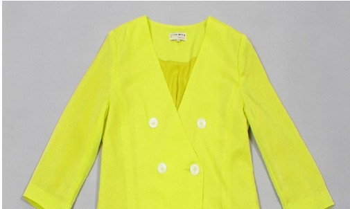 厂家直销2013新款范冰冰同款中长款小西服(缪