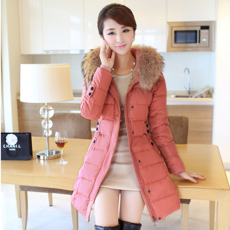 2013冬新款<em>羽绒服</em>女中长款正品<em>时尚</em>加厚女装