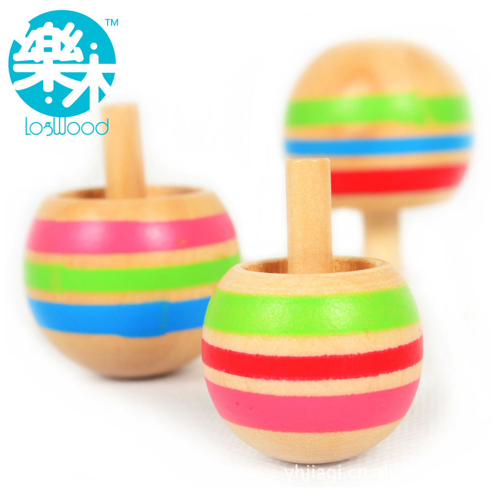 批发 益智玩具 趣味木质陀螺手部灵活性锻炼 3