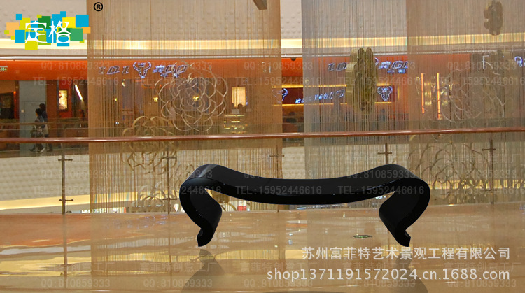 玻璃钢休闲座椅丨商场酒店店铺休闲座椅丨玻璃钢创意简