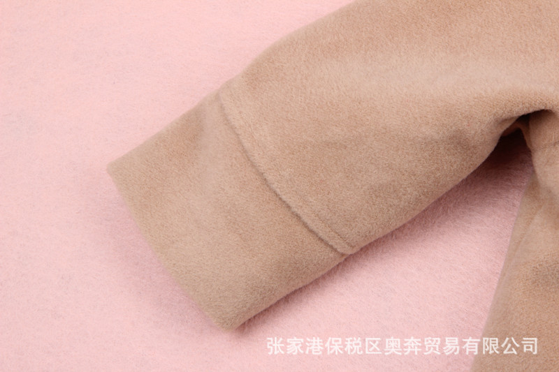 【品牌童裝】冬款童外套 駝色雙排扣連帽 兒童童外套 童裝批發