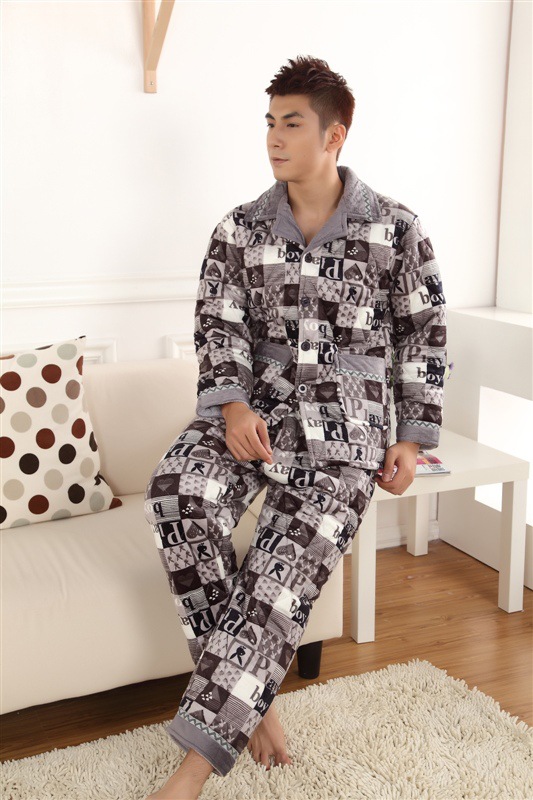 【<em>棉睡衣加厚</em> <em>男款</em>家居服 一件代发016-1】价