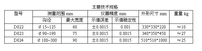 d022型轴承测量仪 球轴承套圈沟径 椭圆度沟位置和沟侧摆.