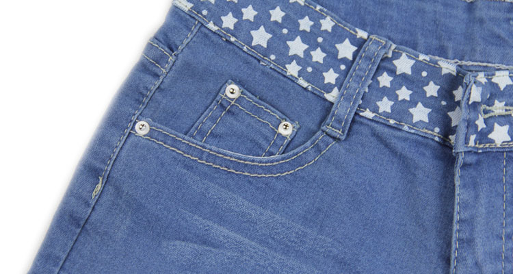 2013夏季新款 女士牛仔短裤 星星图案花纹热裤