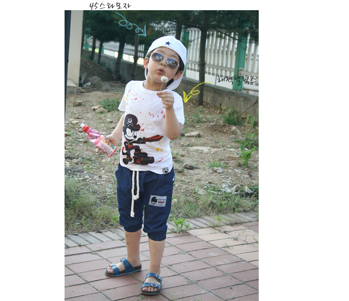 男女<em>童牛仔短裤</em> 童装KG0870新款牛仔热裤 韩