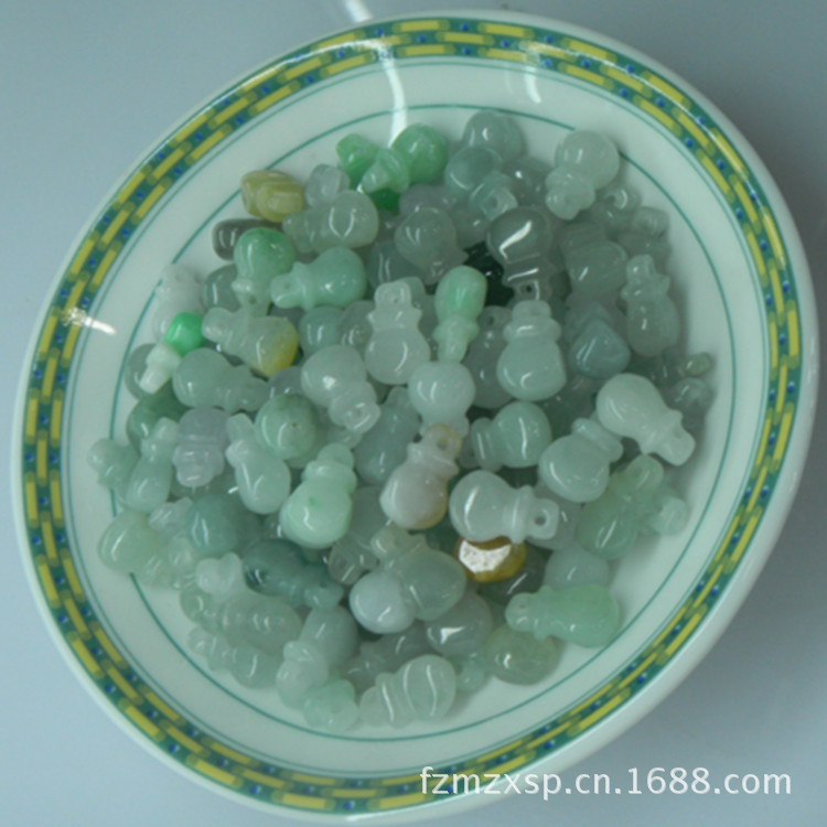 DIY神器 2013夏季爆款云南翡翠通透葫芦小散件
