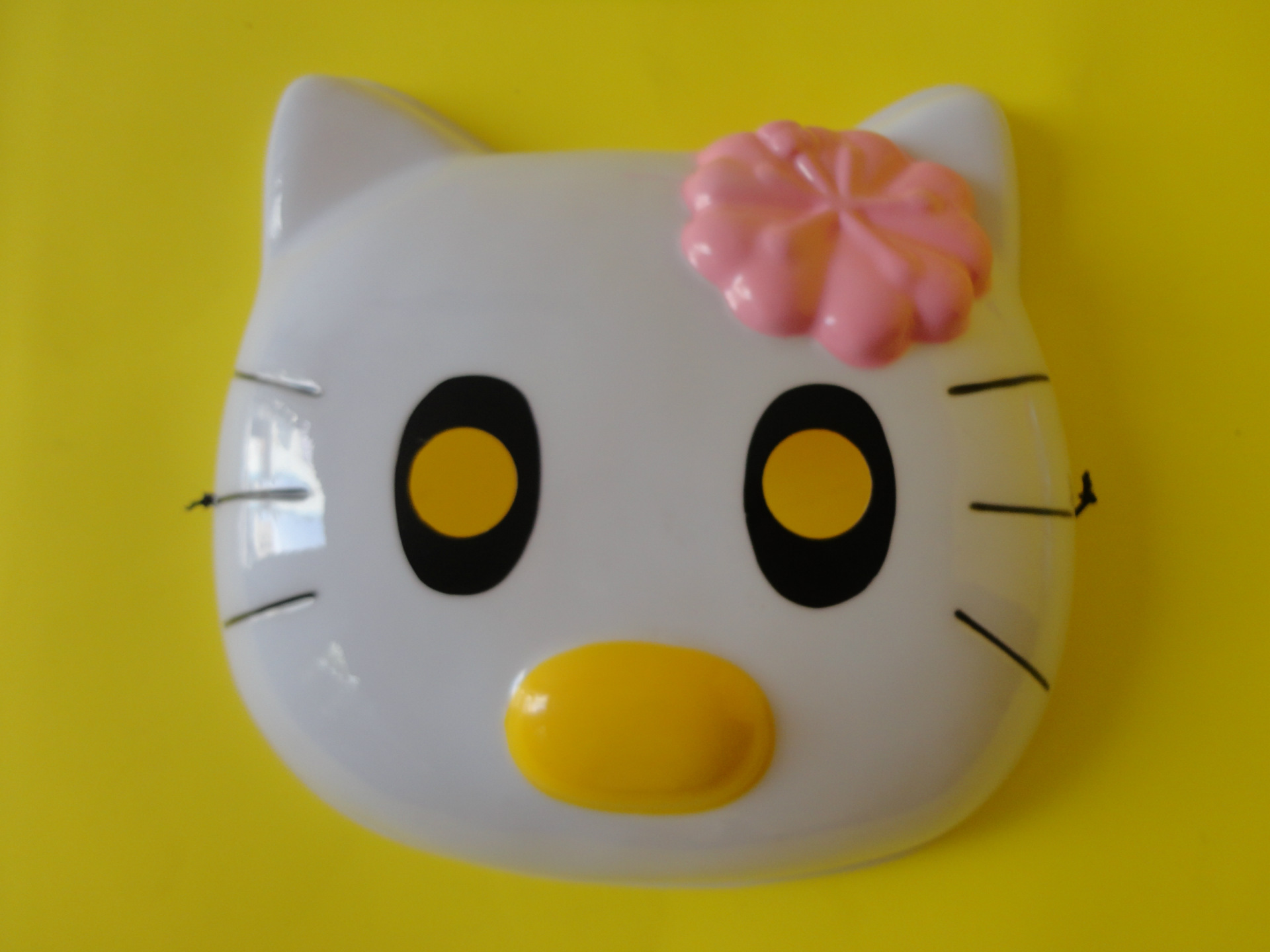 【日本hello kitty猫 儿童舞会白色面具 小猫咪公