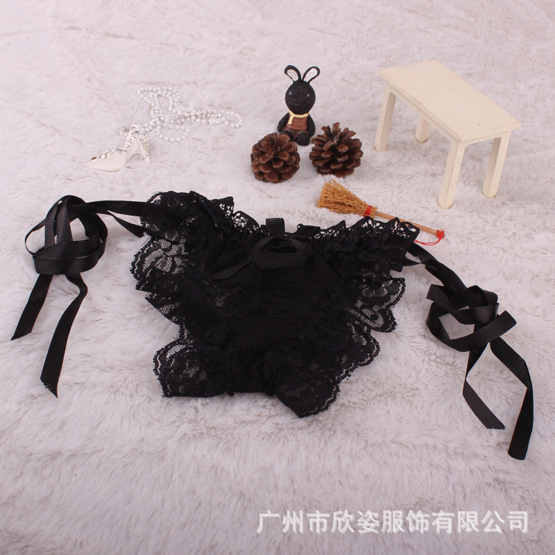 【女士丁字裤情趣女丁裤 性感<em>丝带男女</em>情侣丁