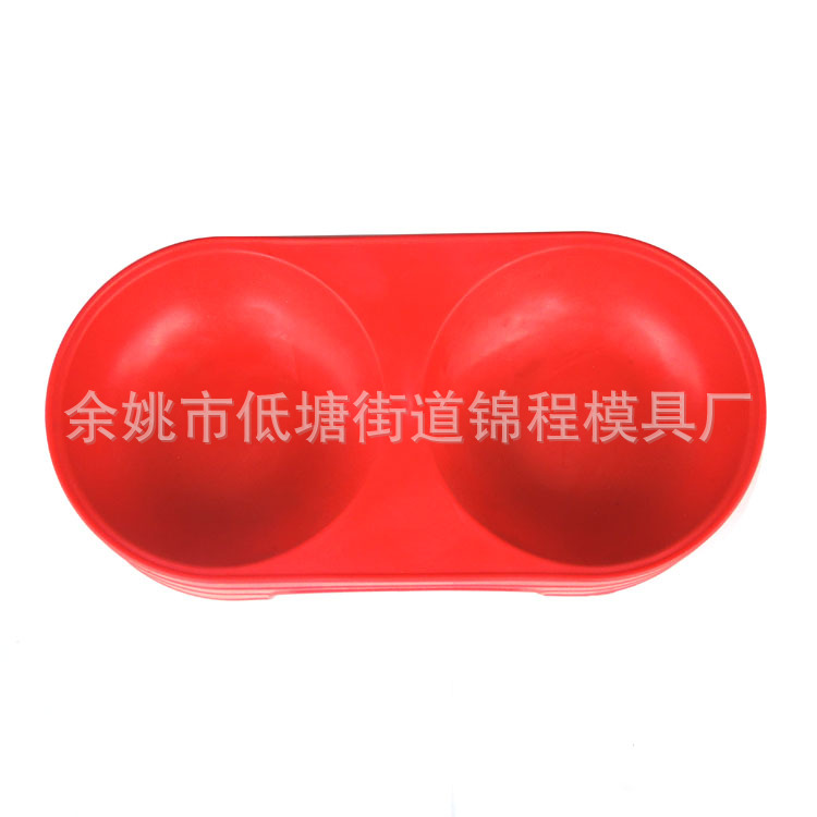 供應 環保紅色色狗碗 寵物雙碗 狗餐具 貓食盆 寵物用品工廠,批發,進口,代購