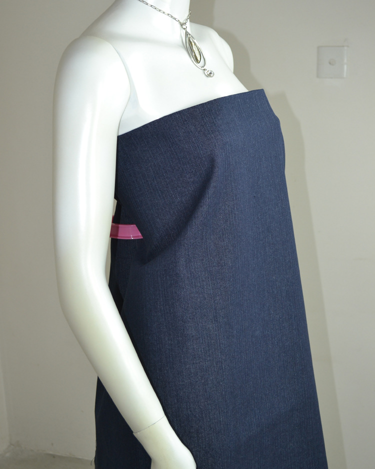 涤棉牛仔布10盎司斜纹牛仔布无弹力男裤童装面料规格(10+8)*10