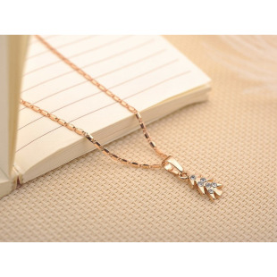 批发采购首饰套装-镶钻圣诞树耳环+项链套装批