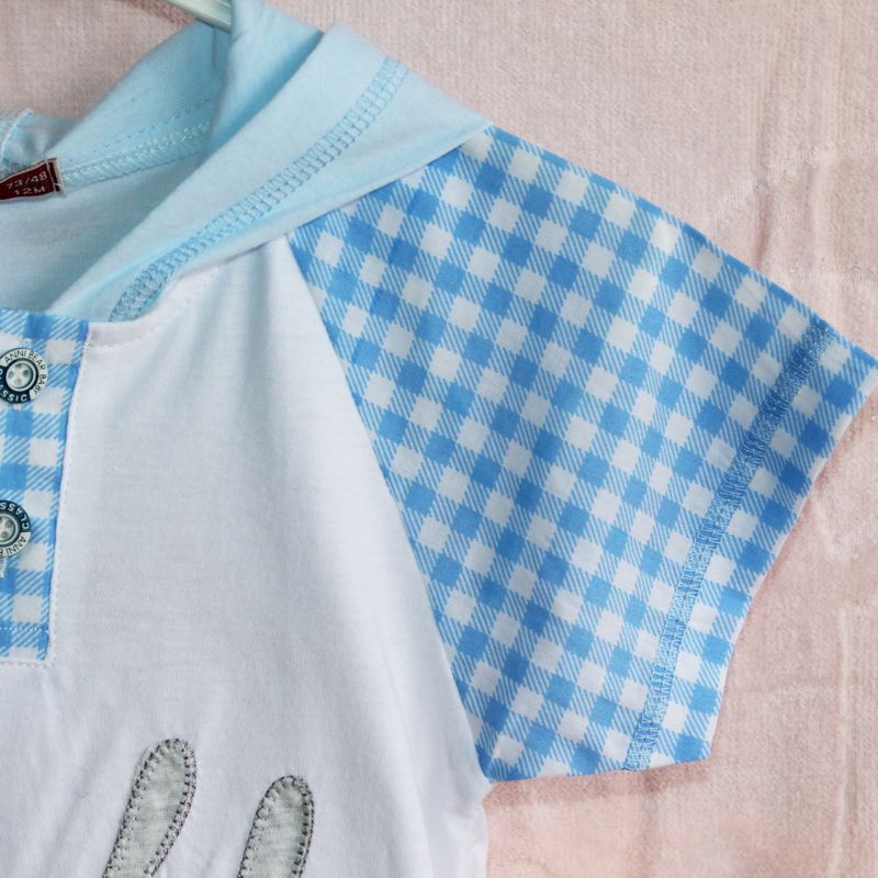 【安尼小熊2013夏季<em>酷酷连</em>帽半开短袖套装批