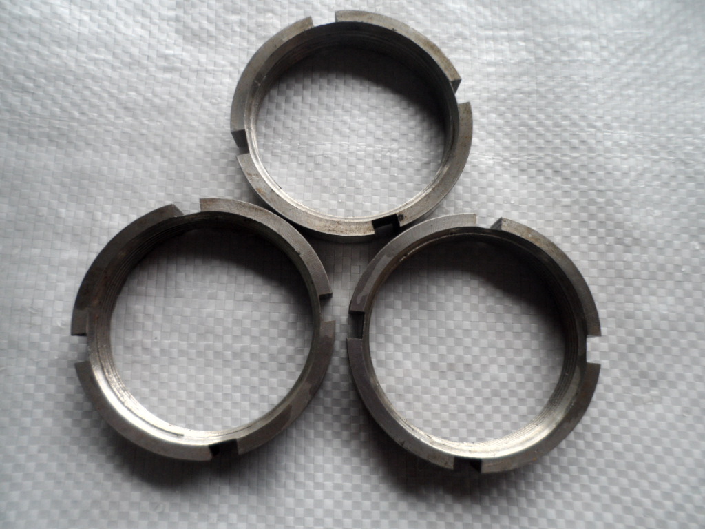 供应不锈钢开槽圆螺母，不锈钢非标开槽圆螺母，来图来样加工定制