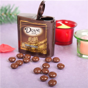 【正品德芙Dove食品心随香浓黑巧克力每盒40