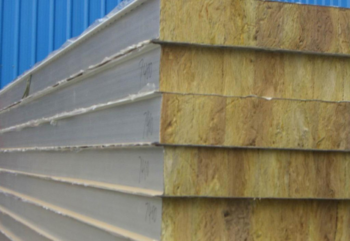 温、隔热材料-供应无锡7.5cm彩钢岩棉夹芯板