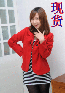 批发采购<em>女式外套</em>-2013新款<em>短款外套</em>秋装<em>毛呢</em>