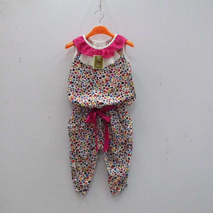 2013夏季印花女童连裤套赚背心裙加<em>马裤</em>蝴蝶