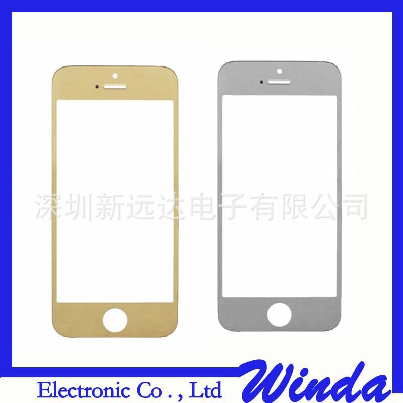 全新苹果五电镀盖板,iphone5电镀触摸盖板,iphone5G电镀玻璃