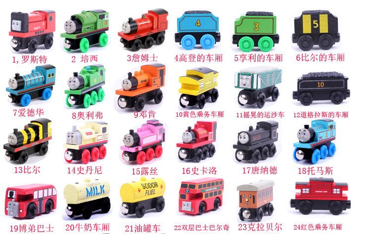 混批车模型玩具小火车儿童木质托马斯小火车头玩具托马斯火车头