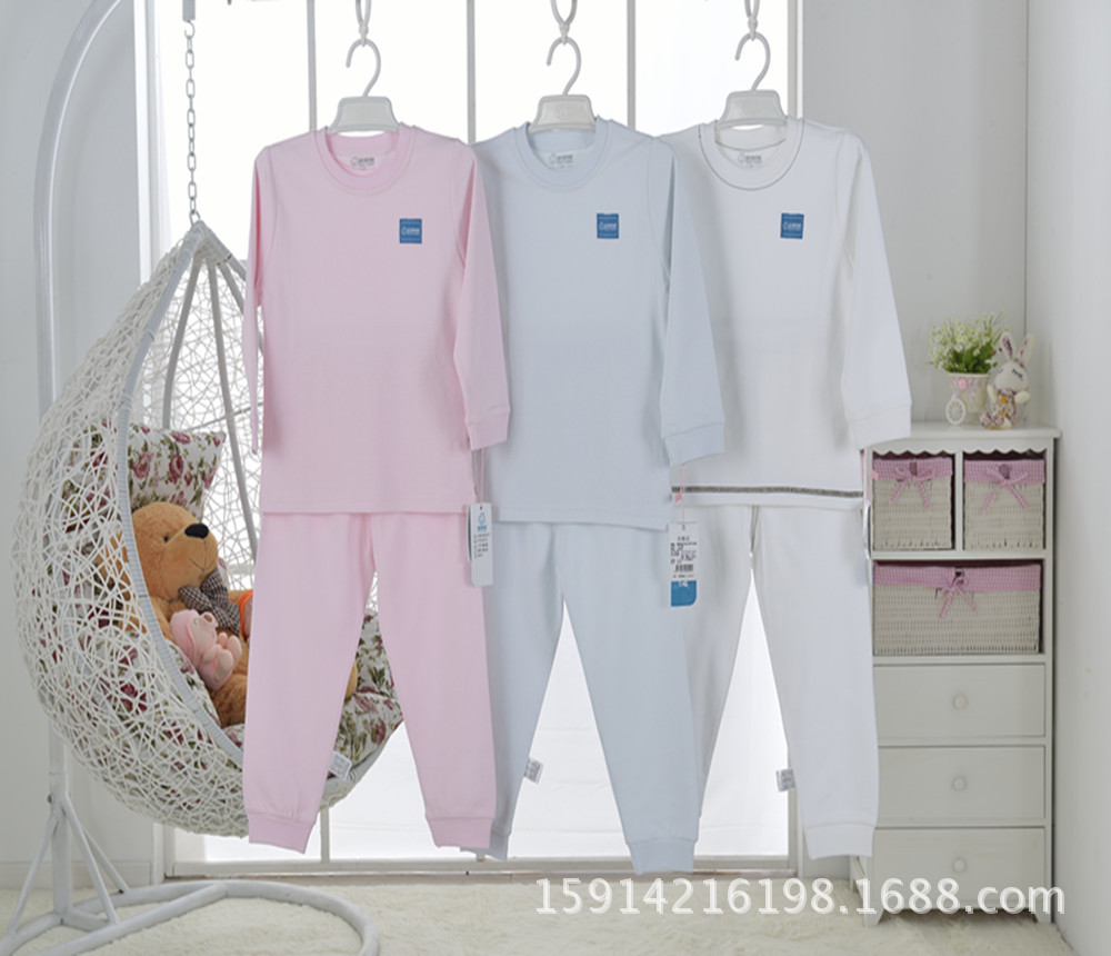 儿童内衣品牌全棉 儿童内衣品牌套装 长袖套头