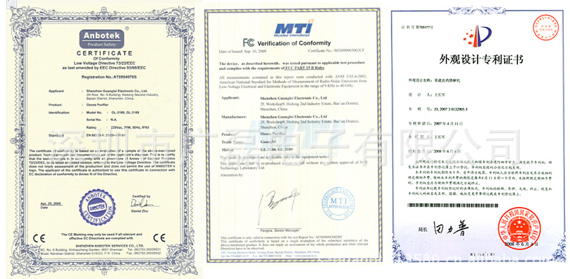 3188.3189 Certificates
