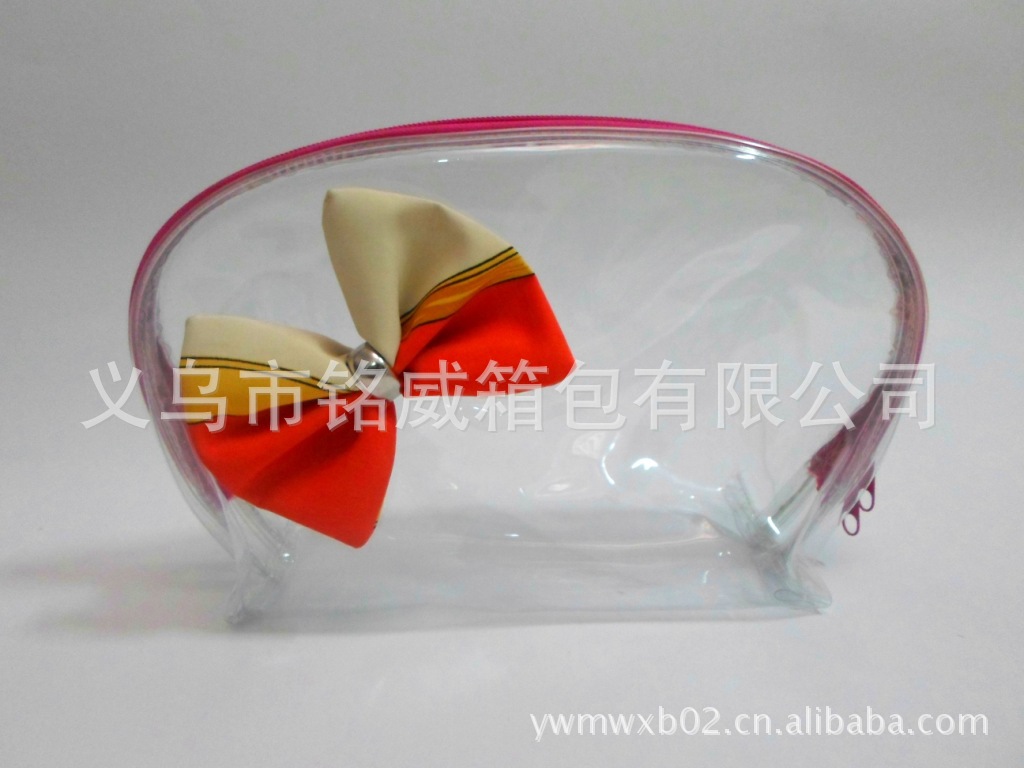 pvc蝴蝶结洗漱包