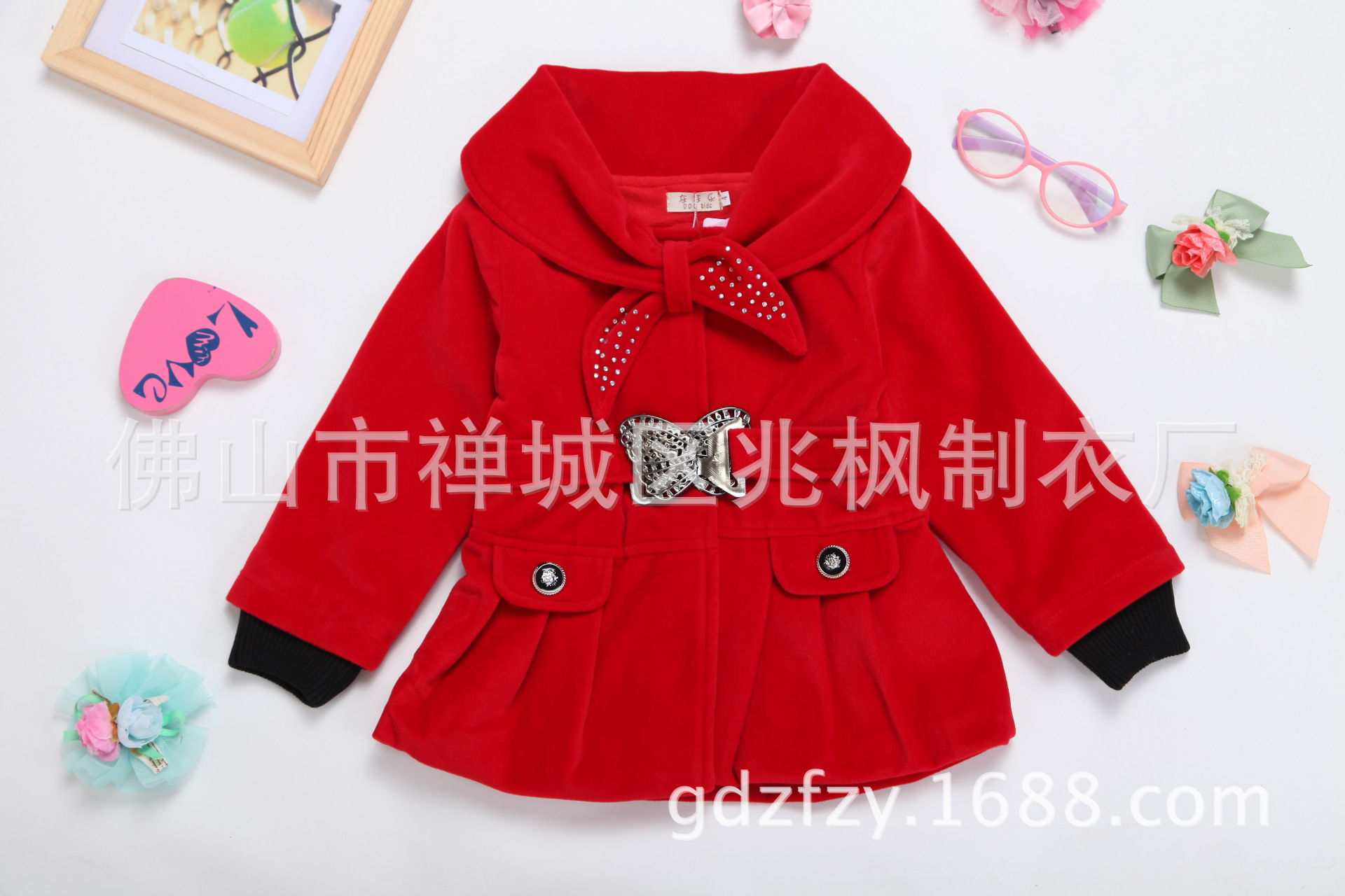 装2013冬季品牌新款<em>时尚女童</em>毛绒<em>外套韩版</em>中