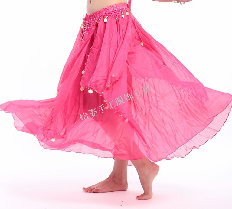 怡<em>姿</em> <em>肚皮舞服饰</em>专卖 经典吊币裙 雪纺裙 双层裙