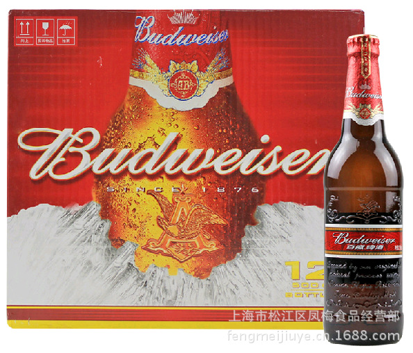 供应百威啤酒 500ml瓶装老百威批发
