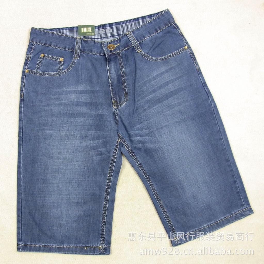 【夏季JEEP吉普男士<em>牛仔裤男短裤</em>男牛仔中裤