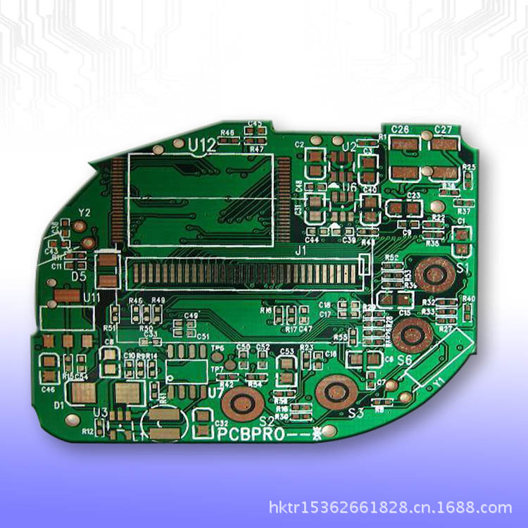 东莞环氧树脂玻纤双面绿油铺铜白字PCB电路板