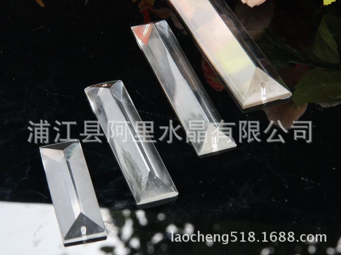 晶韵水晶三角条墙面装饰水晶尺寸批发定制