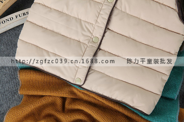 【淘宝热销款 小童羽绒<em>棉马甲</em> 男童<em>女童冬</em>款背