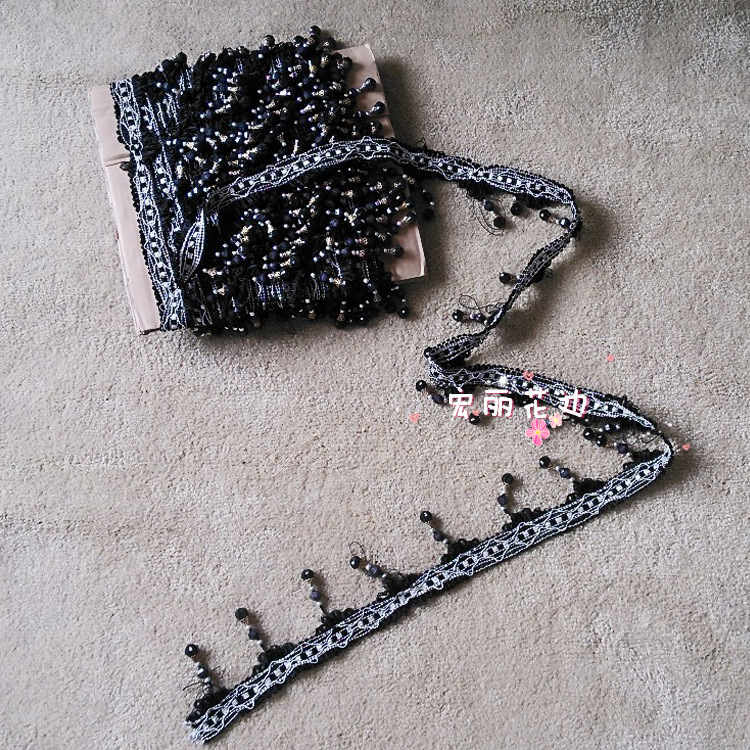 【窗帘花边批发、窗帘珠子花边厂家、南瓜珠挂