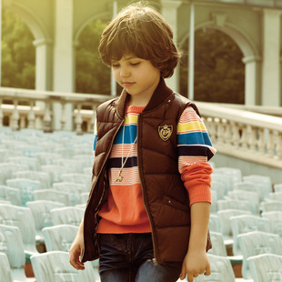 童<em>马甲</em>、背心-男童羽绒坎肩<em>中大童</em>儿童<em>羽绒马</em>