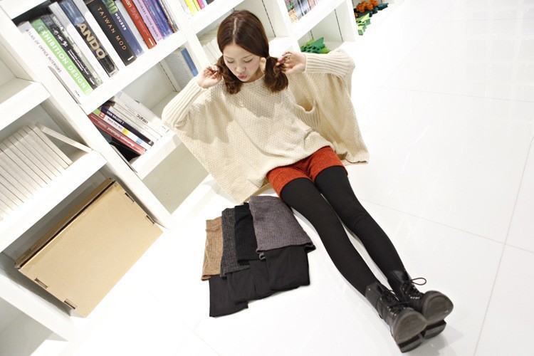 P812 兔毛假两件打底裤 (2)