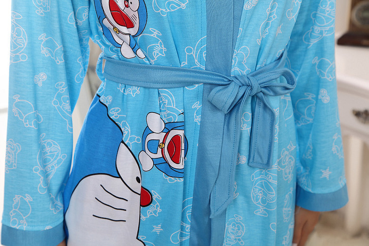【春秋<em>睡衣</em> <em>多啦a梦</em>叮当猫女士 长袖三件套家