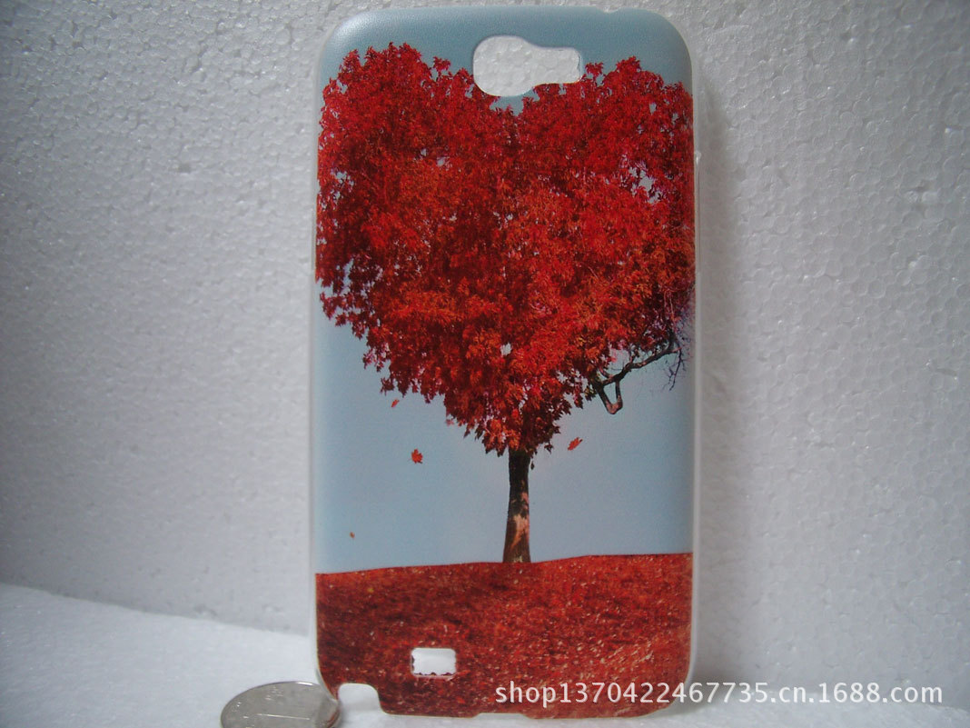 彩绘火红的心情侣手机壳外壳厂家批发三星N7100手机保护壳批发