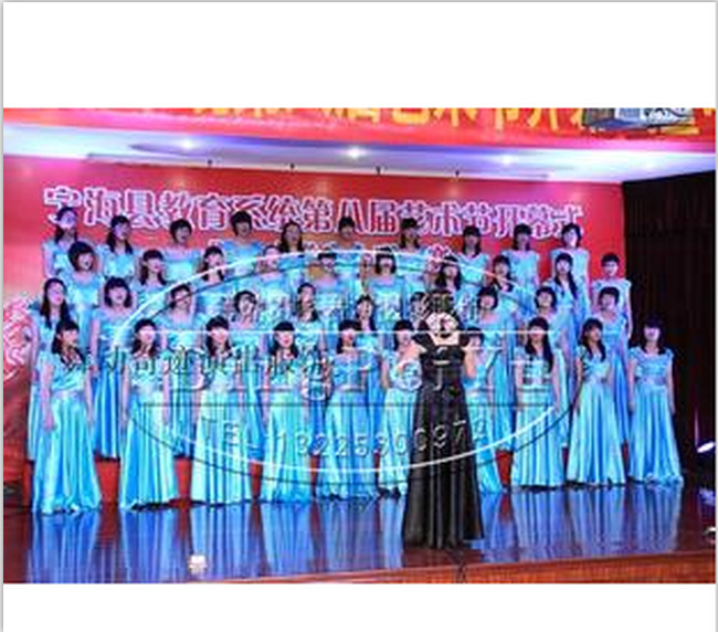 新款儿童合唱服 中学生舞台演出服 艺术节集体大合唱表演服朗诵服