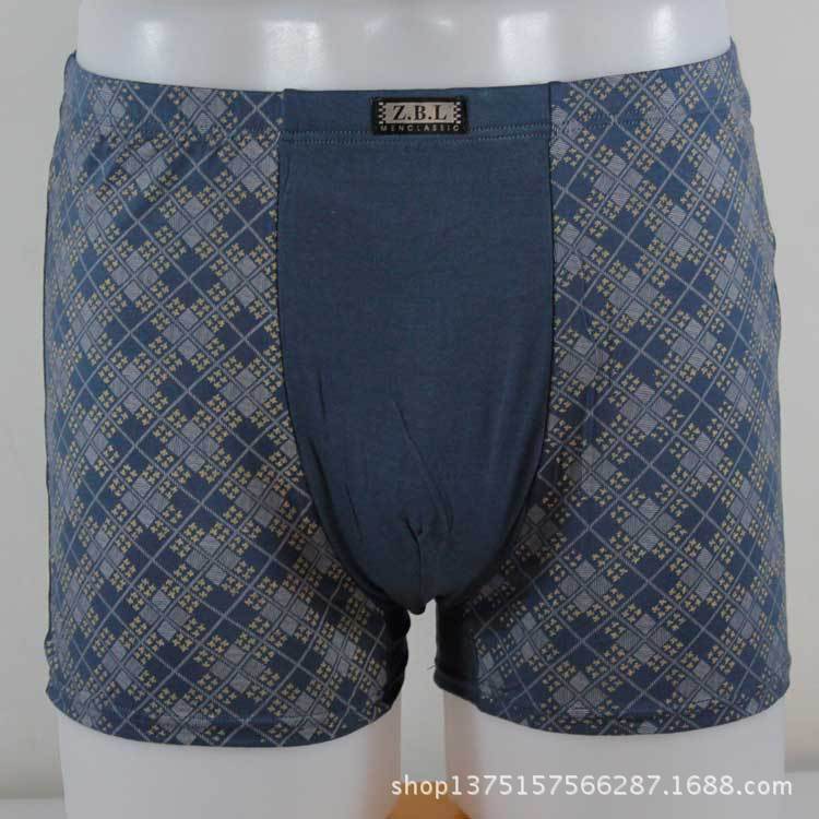 男士多變四方格平角竹纖維內褲YC7930(6xl)