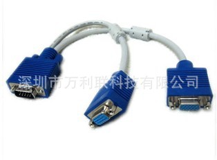 VGA3+4,一分二，白线蓝头
