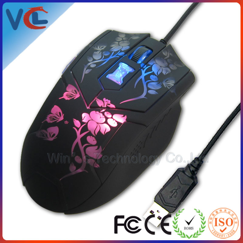 【免费送样品]大型发光游戏鼠标cf lol 电竞正品