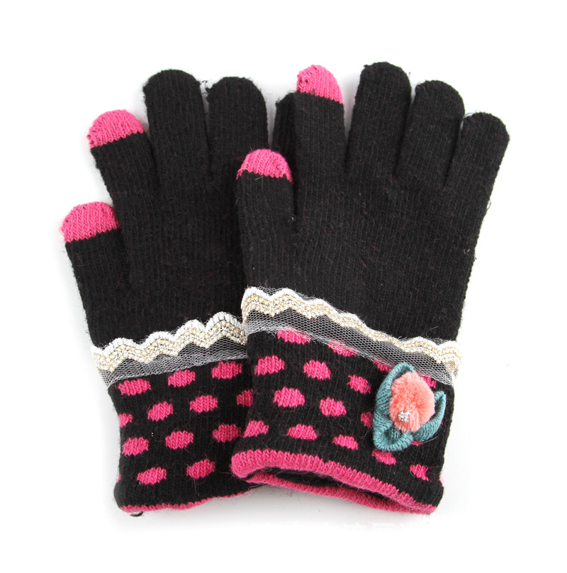 【2014最新款手机触摸屏功能手套 触点屏手套