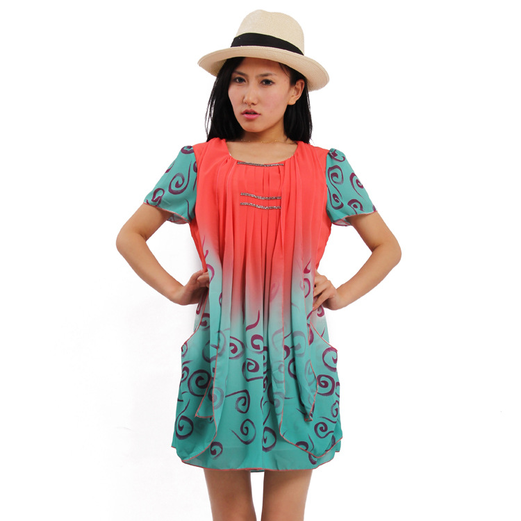 批发采购连衣裙-连衣裙女2013春夏新款时尚撞