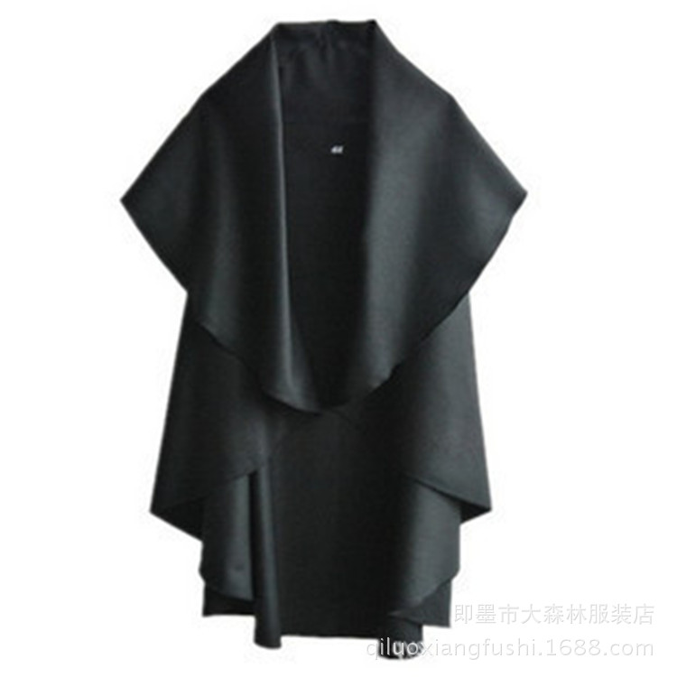 【2013新款春装欧美女装<em>无袖毛呢</em>大衣披风毛
