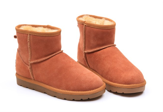 温州雪地靴 厂家批发5854短筒靴 女棉鞋 情侣款