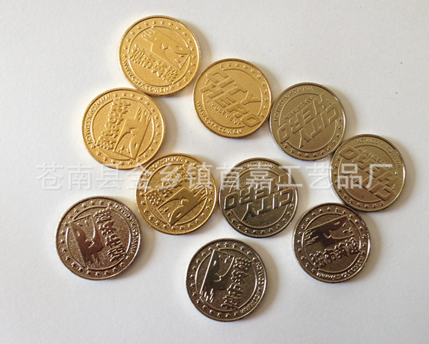 供应款式可定做 代币 游戏机代币 金属代币 游戏代币 压铸印刷